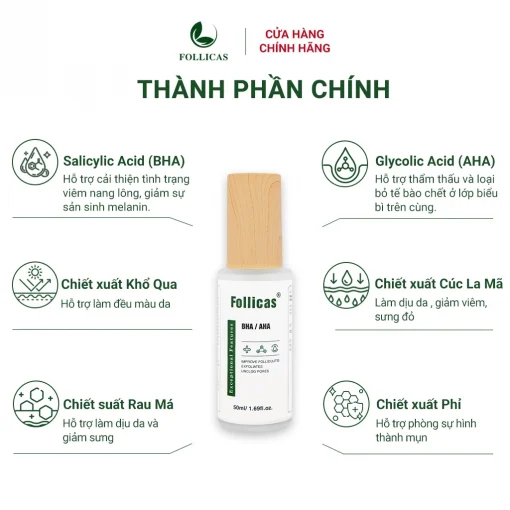 [Combo 2] Kem+Xịt Viêm Nang Lông Follicas - Hình ảnh 7