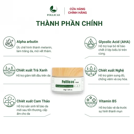 [Combo 2] Kem+Xịt Viêm Nang Lông Follicas - Hình ảnh 8