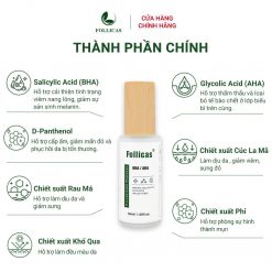 Thành phần Xịt viêm nang lông Follicas 50ml
