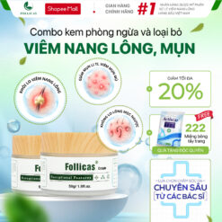 (Combo) Bộ 2 Kem Bôi Viêm Follicas
