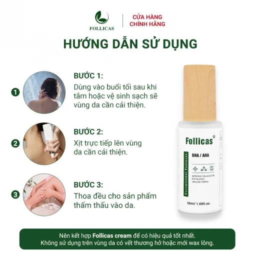 Xịt Viêm Nang Lông Follicas 50ml - Hình ảnh 4